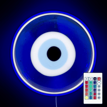 Load image into Gallery viewer, evil eye RGB neon sign remote
