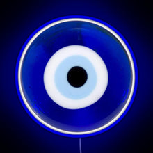 Load image into Gallery viewer, evil eye RGB neon sign blue