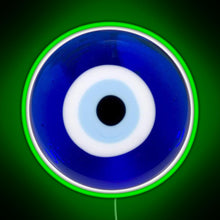 Load image into Gallery viewer, evil eye RGB neon sign green