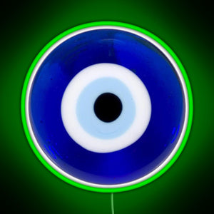evil eye RGB neon sign green