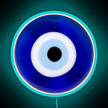 Load image into Gallery viewer, evil eye RGB neon sign lightblue 