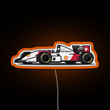 Load image into Gallery viewer, F1 car RGB neon sign orange