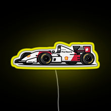 Load image into Gallery viewer, F1 car RGB neon sign yellow