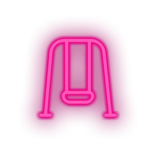 Load image into Gallery viewer, pink family children playground outdoors child swing kid baby led neon factory