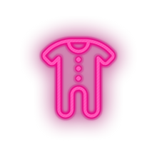Load image into Gallery viewer, pink family onesie child children care clothing kid clothes baby led neon factory