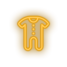 Load image into Gallery viewer, warm_white family onesie child children care clothing kid clothes baby led neon factory