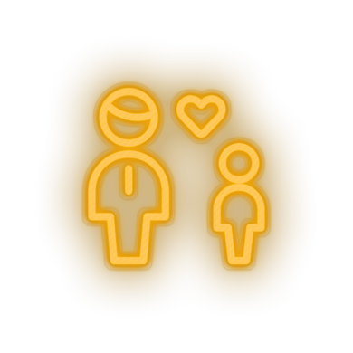 family parent father children human person heart child kid dad baby Neon led factory