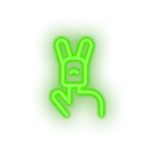 Load image into Gallery viewer, green family toys finger children play hand child kid baby toy led neon factory