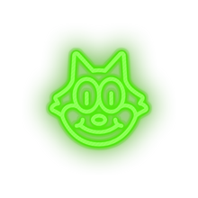 Load image into Gallery viewer, green famous character cat led neon factory