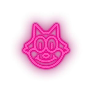 pink famous character cat led neon factory