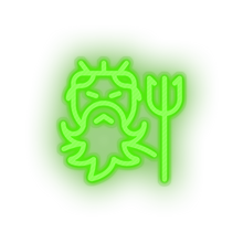 Load image into Gallery viewer, green famous character poseidon led neon factory