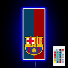 Load image into Gallery viewer, Fc Barcelona Design RGB neon sign remote