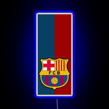 Load image into Gallery viewer, Fc Barcelona Design RGB neon sign blue