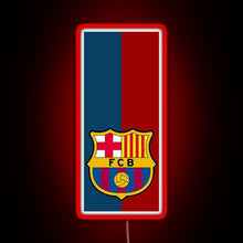 Load image into Gallery viewer, Fc Barcelona Design RGB neon sign red