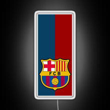Load image into Gallery viewer, Fc Barcelona Design RGB neon sign white 