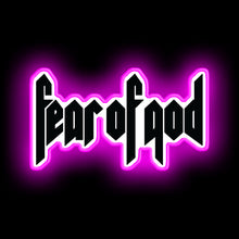 Load image into Gallery viewer, fear of god wall sign