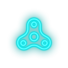Load image into Gallery viewer, ice_blue fidget spinner toys children family toy child kid baby play led neon factory