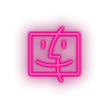 Load image into Gallery viewer, pink finder social network brand logo led neon factory