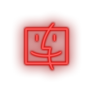 red finder social network brand logo led neon factory