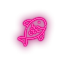 Load image into Gallery viewer, pink fish led animal beach fish holiday seafood summer vacation neon factory
