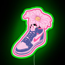 Load image into Gallery viewer, Flower Shoe RGB neon sign green