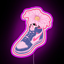 Load image into Gallery viewer, Flower Shoe RGB neon sign  pink
