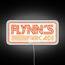 Load image into Gallery viewer, Flynn s Arcade 80s Retro RGB neon sign white 
