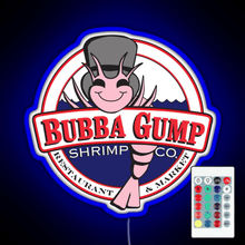 Load image into Gallery viewer, Forrest Gump Bubba Gump Shrimp Co RGB neon sign remote