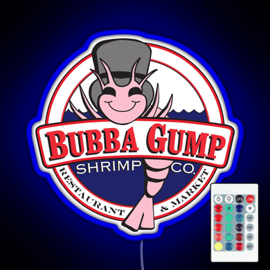 Forrest Gump Bubba Gump Shrimp Co RGB neon sign remote