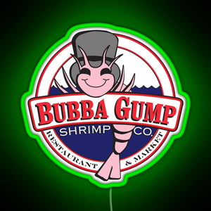 Forrest Gump Bubba Gump Shrimp Co RGB neon sign green
