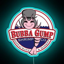 Load image into Gallery viewer, Forrest Gump Bubba Gump Shrimp Co RGB neon sign lightblue 