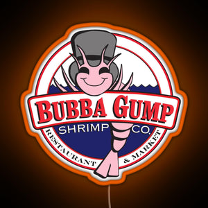 Forrest Gump Bubba Gump Shrimp Co RGB neon sign orange
