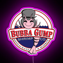 Load image into Gallery viewer, Forrest Gump Bubba Gump Shrimp Co RGB neon sign  pink