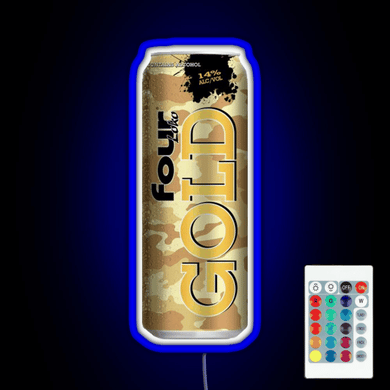 Four Loko Gold RGB neon sign remote