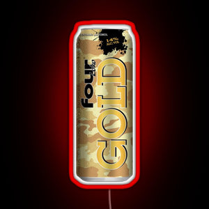Four Loko Gold RGB neon sign red
