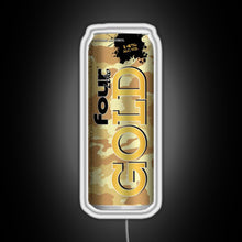 Load image into Gallery viewer, Four Loko Gold RGB neon sign white 