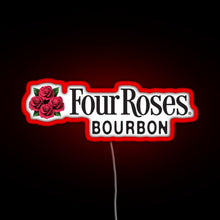 Load image into Gallery viewer, Four Roses Bourbon RGB neon sign red