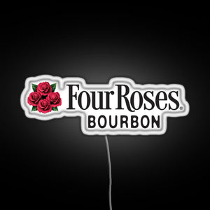 Four Roses Bourbon RGB neon sign white 