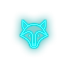 Load image into Gallery viewer, fox Animal carnivore cartoon fauna fox wolf zoo Neon led factory