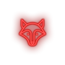 Load image into Gallery viewer, red fox led animal carnivore cartoon fauna fox wolf zoo neon factory