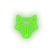 Load image into Gallery viewer, green fox led animal carnivore cartoon fauna fox wolf zoo neon factory