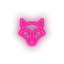 Load image into Gallery viewer, pink fox led animal carnivore cartoon fauna fox wolf zoo neon factory