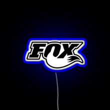 Load image into Gallery viewer, FOX MTB RGB neon sign blue
