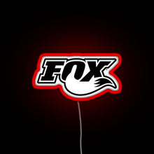 Load image into Gallery viewer, FOX MTB RGB neon sign red