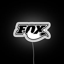 Load image into Gallery viewer, FOX MTB RGB neon sign white 