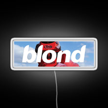 Load image into Gallery viewer, Frank Ocean Blond Helmet Box Logo RGB neon sign white 