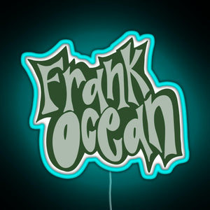 frank ocean RGB neon sign lightblue 