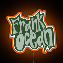 Load image into Gallery viewer, frank ocean RGB neon sign orange