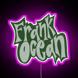 frank ocean RGB neon sign  pink