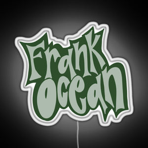 frank ocean RGB neon sign white 